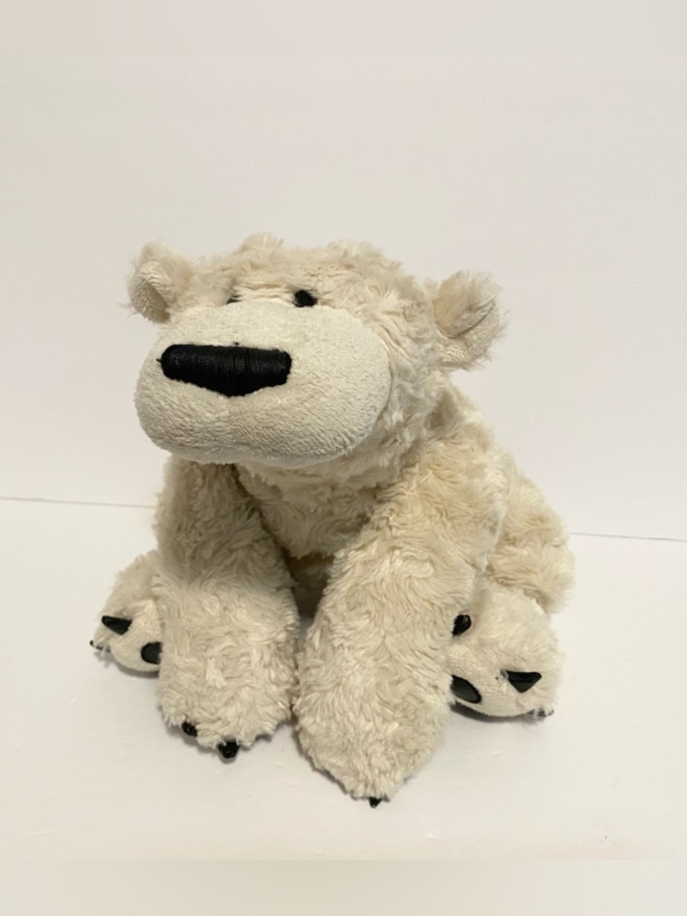 Ganz Nanook Polar Bear Plush Stuffed Animal Teddy Bear Toy w Claws 15” Swirl Fur